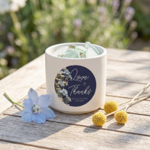 Casamento Floral Elegante Azul Marinho 
