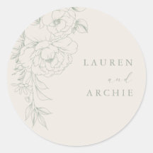 Casamento Floral Vintage Sage Elegante
