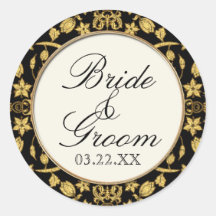 Casamento Formal De Vinha Floral Damasco De Glitte