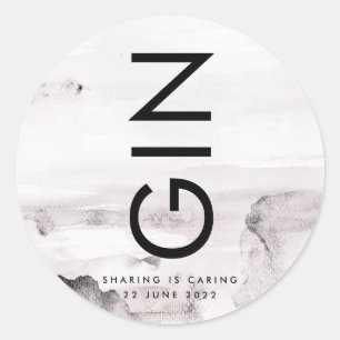 Adesivo Redondo Casamento Gênero Ultra Moderno Neutro