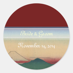 Adesivo Redondo Casamento Japonês Vestidos Do Rio Tama