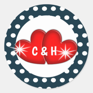 Adesivo Redondo Casamento Legal na década de 1950 Anos 50 Rockabil