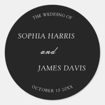 Casamento Minimalista Preto Moderno Elegante