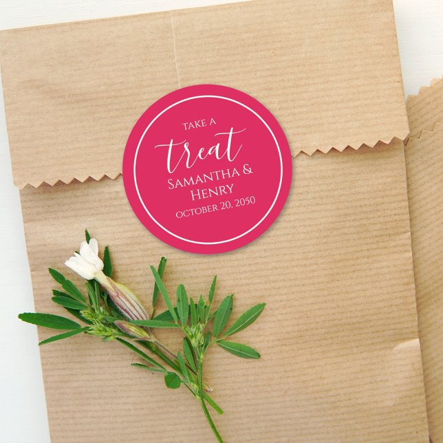 Adesivo Redondo Casamento Minimalista Vermelho Aniversário Caligra (Criador carregado)