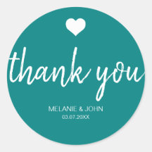 Casamento Mínimo da Tipografia Teal Moderna