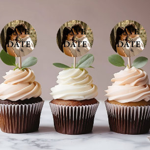 Adesivo Redondo Casamento Moderno Minimalista Salva A Data