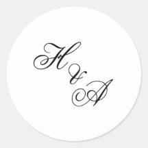Casamento Monograma Moderno e Elegante em Caligraf