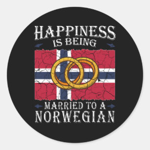 Adesivo Redondo Casamento Noruega Herança Casamento Norueguesa Cas