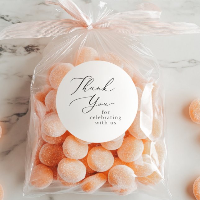 Adesivo Redondo Casamento Obrigado Sticker (Criador carregado)