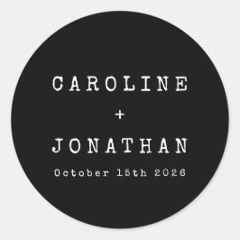 Adesivo Redondo Casamento Personalizado Da Máquina De Digitalizaçã