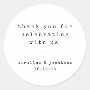 Adesivo Redondo Casamento Personalizado Da Máquina De Digitalizaçã