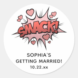 Adesivo Redondo Casamento Retroativo de Festa de solteira Engraçad