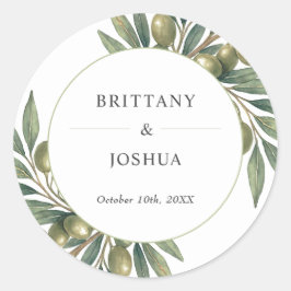 Adesivo Redondo Casamento Russo da Olive Sai do Mediterrâneo