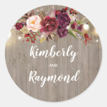 Casamento Russo Floral Burgundy