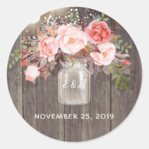 Casamento Russo Mason Jar Flowers Rosa