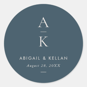 Adesivo Redondo Casamento Simples de Combinação de Mistura de Mono