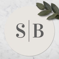 Casamento Simples Monograma De Marinha Esbranquiça