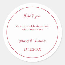 Casamento Simples Vermelho