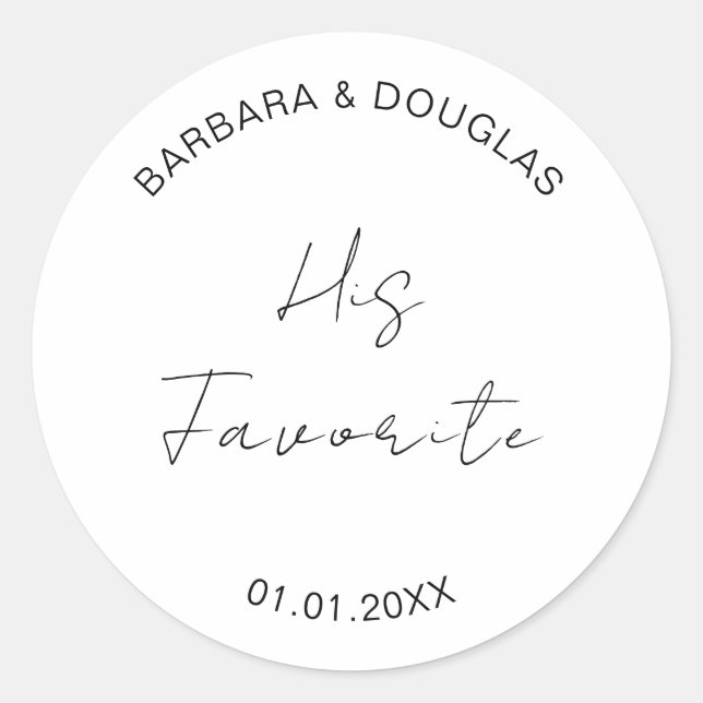 Adesivo Redondo Casamento Snack Bag Doçeiros Obrigado (Frente)