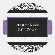 Casamento tema damasco preto e roxo