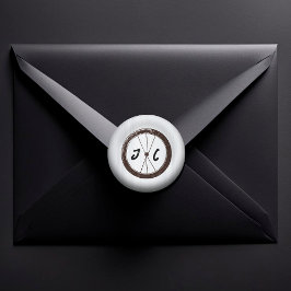 Adesivo Redondo Casamento Themed Biker de Motocicleta Moderna