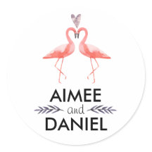 Casamento tropical Flamingos | beijos de flamingo