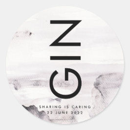 Adesivo Redondo Casamento Ultra Moderno sem Gênero