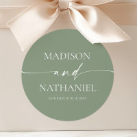 Casamento Verde Salvia Elegante Minimalista Modern