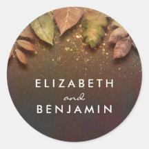 Casamento vintage de Folhas Douradas