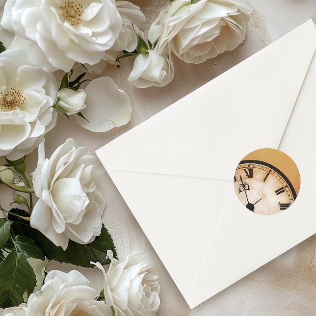 Adesivo Redondo Casamento Vitoriano Steampunk (Criador carregado)