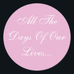 Adesivo Redondo Casamentos Convidam Rosa<br><div class="desc">Colour Matching Pearl Designer Invitation Seals for Wedding Pearl And White - Faça uma verificação regular para as senhoras envolvidas com cor rosa para ver: onde encontrar adesivos de casamento complementares para ir com os envelopes de convite? Estes adesivos especiais e tradicionais, de pérolas cor-de-rosa-casado e selados brancos, são feitos...</div>