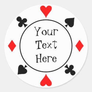 Adesivo Redondo Casino Chip Sticker