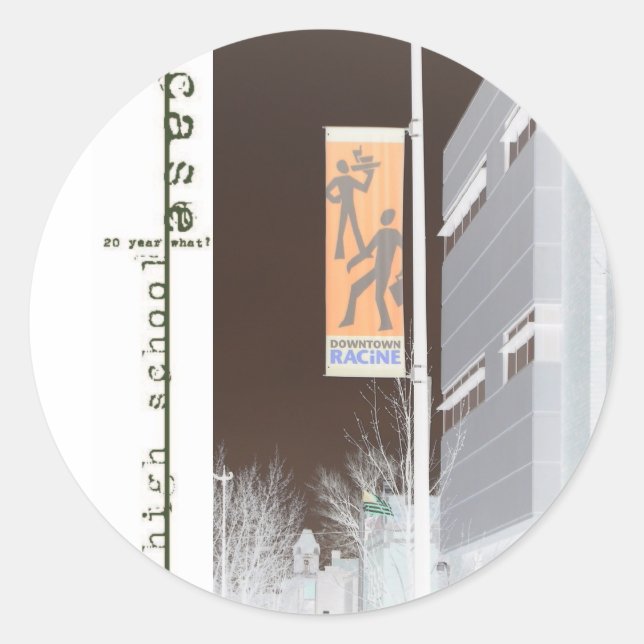 Adesivo Redondo Caso HS Classe de Reunião de 1988 (Frente)