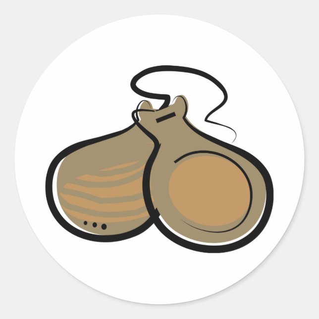 Adesivo Redondo Castanet (Frente)