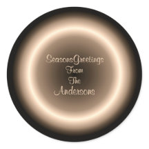 Castanho com vedação de Círculo Iluminado de Creme