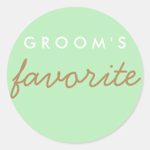 Adesivo Redondo Castanho Verde de Casa Personalizado