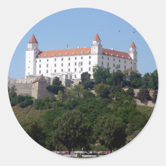 Adesivo Redondo castelo bratislava (Frente)