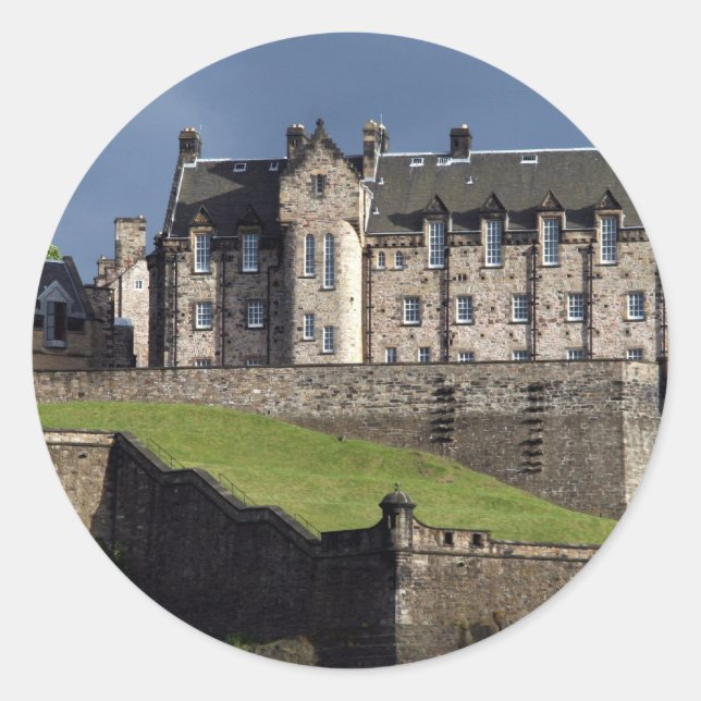 Adesivo Redondo castelo de edinburgh (Frente)