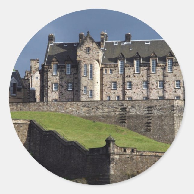 Adesivo Redondo castelo de edinburgh (Frente)