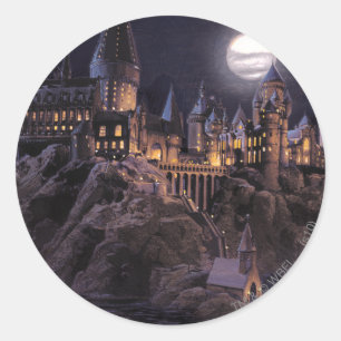 Adesivo Redondo Castelo de Harry Potter   Grande Lago até Hogwarts