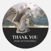 Castelo Medieval Dragão de Bronze Aniversário Metá
