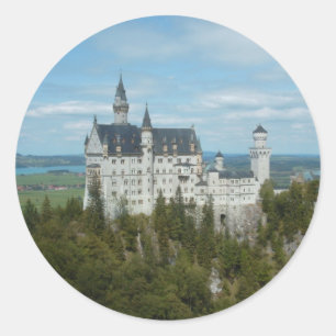 Adesivo Redondo Castelo Neuschwanstein - Schloss Neuschwanstein