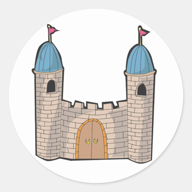 Adesivo Redondo Castle Stickers (Frente)