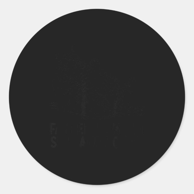 Adesivo Redondo Cat Father I Am But Skin And Bones  (Frente)