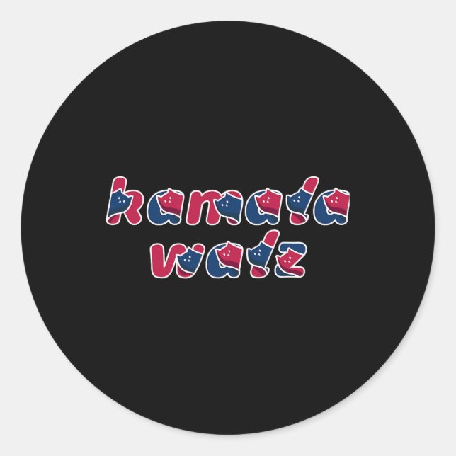 Adesivo Redondo Cat Lady Kamala Walz O Treinador 2024 (Frente)