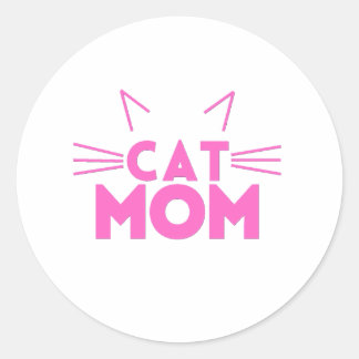 Adesivo Redondo Cat Mãe