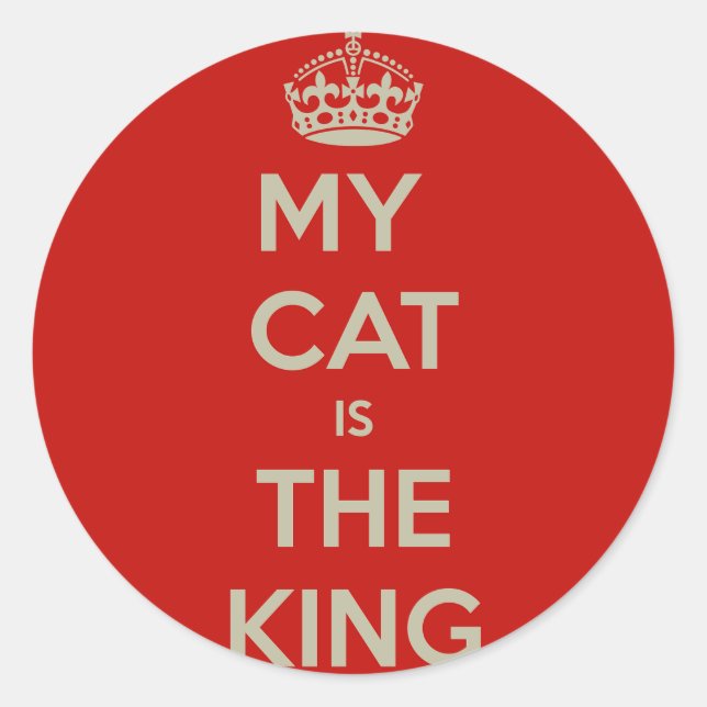 Adesivo Redondo Cat Qoute (Frente)