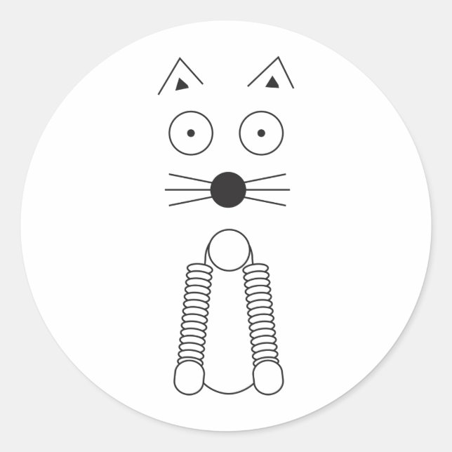 Adesivo Redondo CAT simples (Frente)