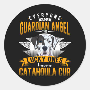 Adesivo Redondo Catahoula Leopard Dog Idea