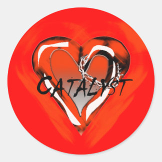 Adesivo Redondo Catalyst Vermelho